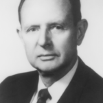 Black and white portrait of R. Keith Arnold