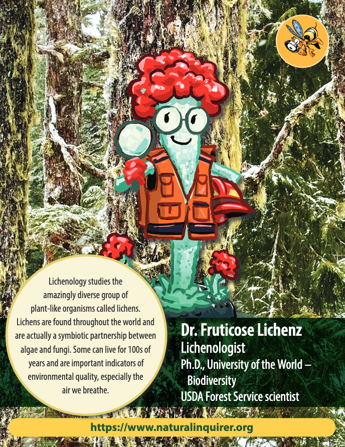 Front of the Dr. Lichenz sceintist card