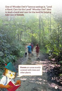 The opening pages of the All About Forests Reader