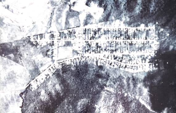 Aerial photograph of the area outside of Guanico forest