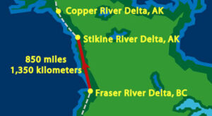 Map to Stikine River Delta