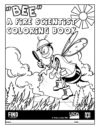Bee A Fire Scientist Coloring Book Cover Page