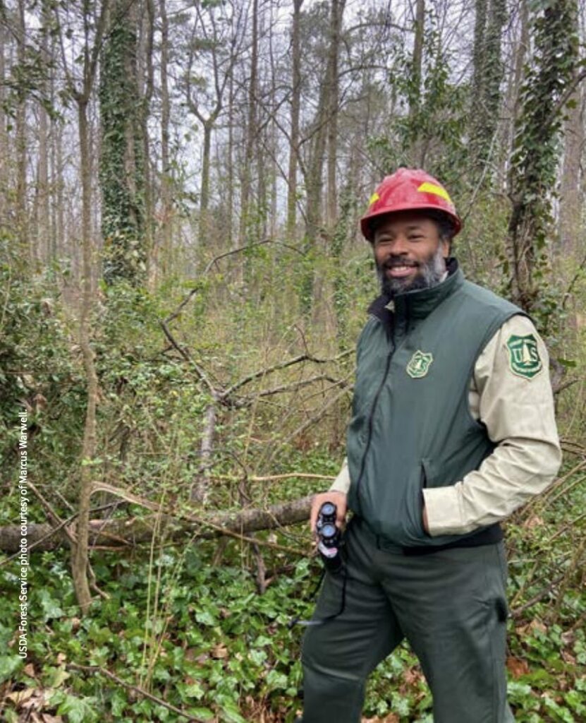 Dr. Marcus Warwell in a forest