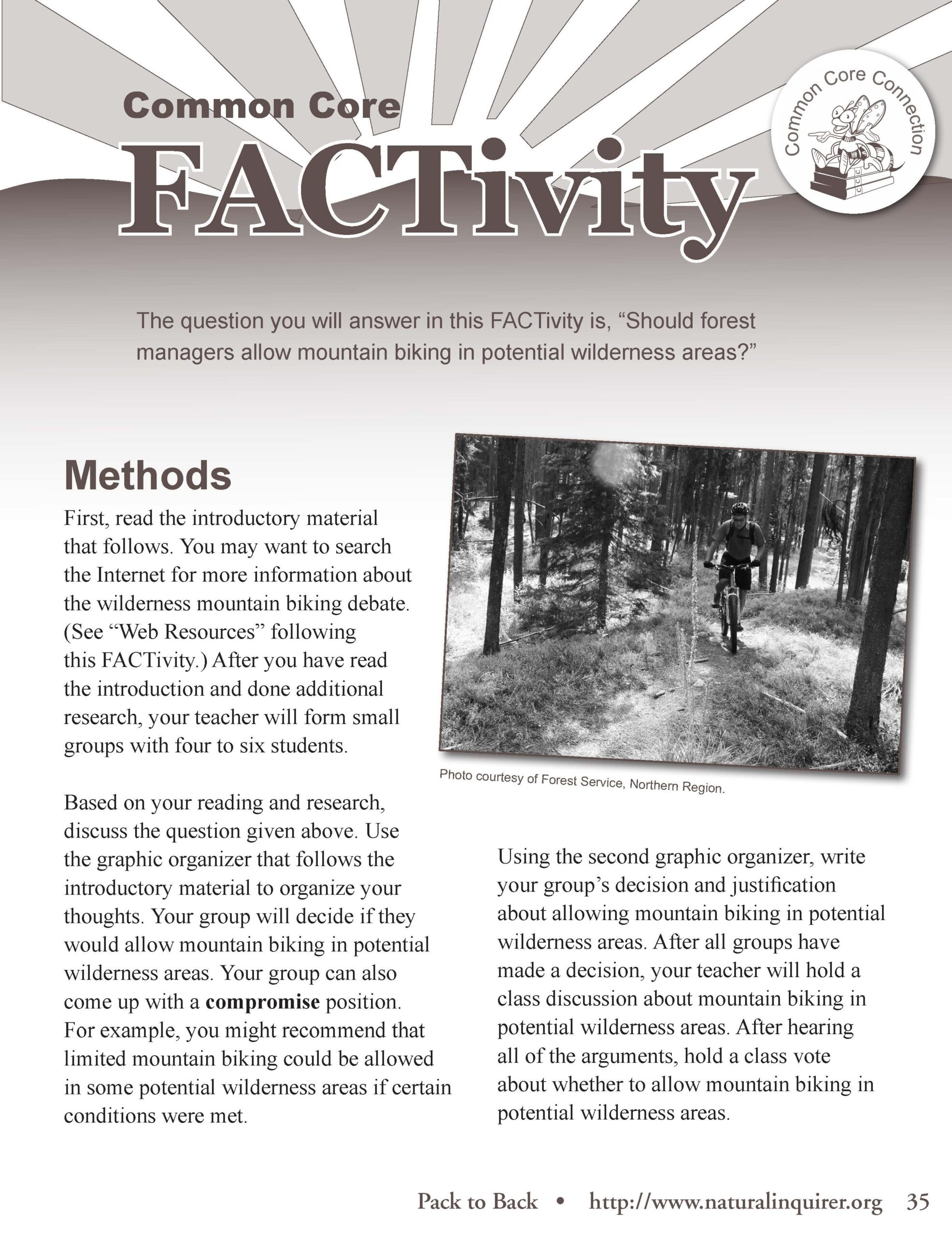 Alternate FACTivity - Pack to Back - Natural Inquirer