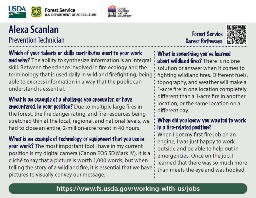 Back cover of Alexa Scanlan Collector Card