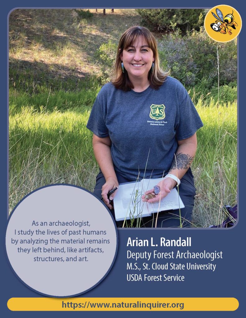 Back cover of Arian Randall back Collector Card