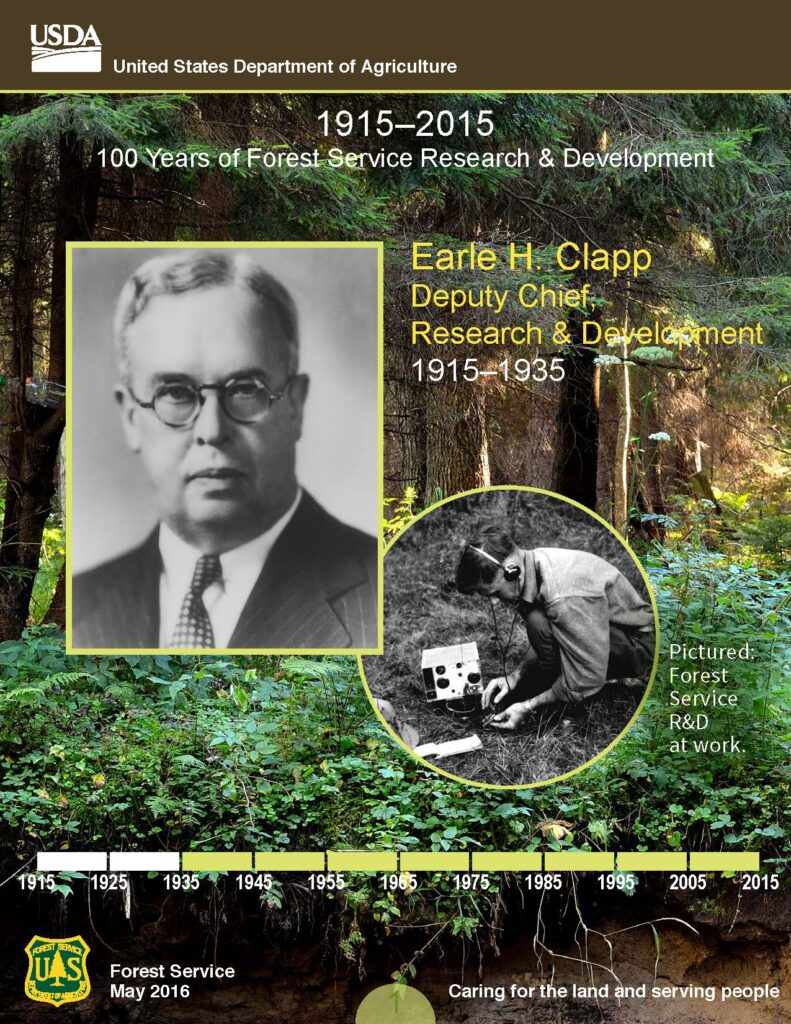 Front cover of Earle H. Clapp Collector Card
