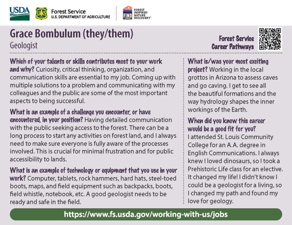 Back cover of Grace Bombulum Collector Card