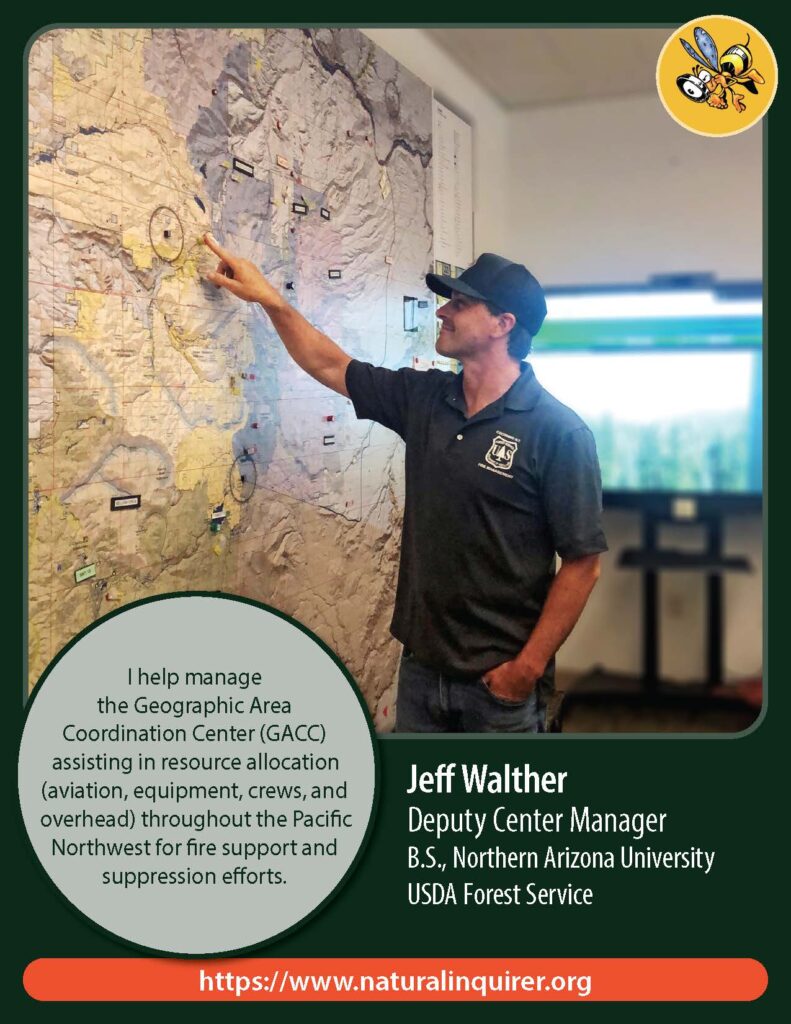 Front cover of Jeff Walther Collector Card featuring Jeff Walther pointing at a map