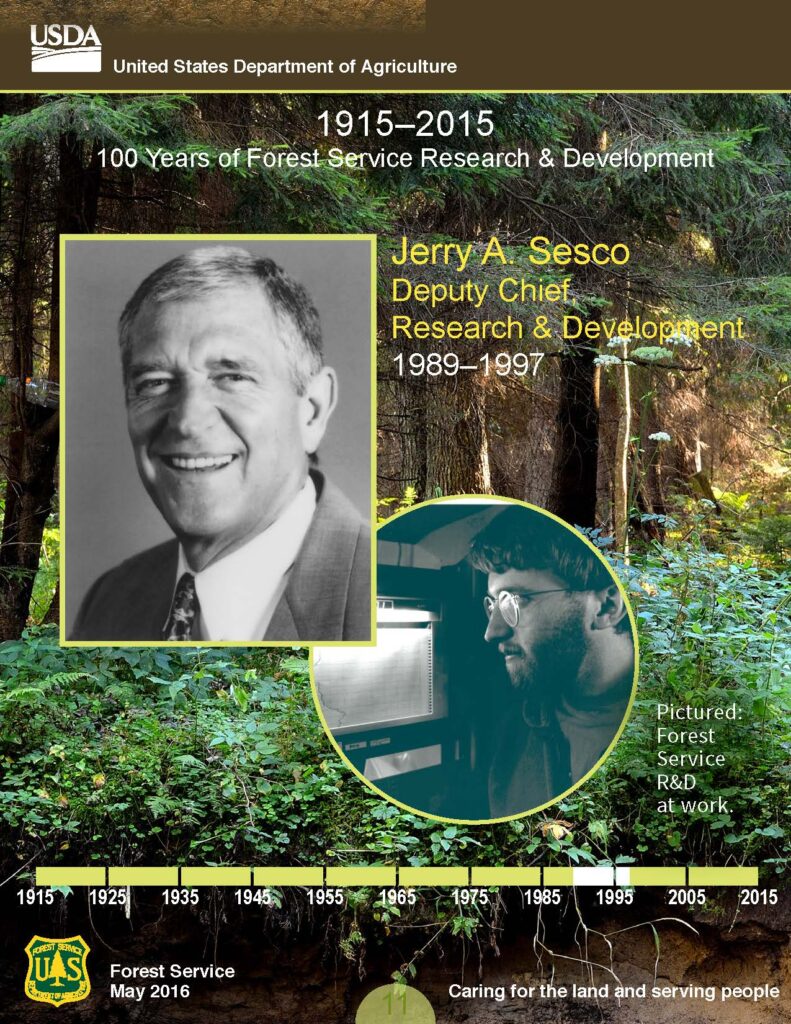 Front cover of Jerry A. Sesco Collector Card