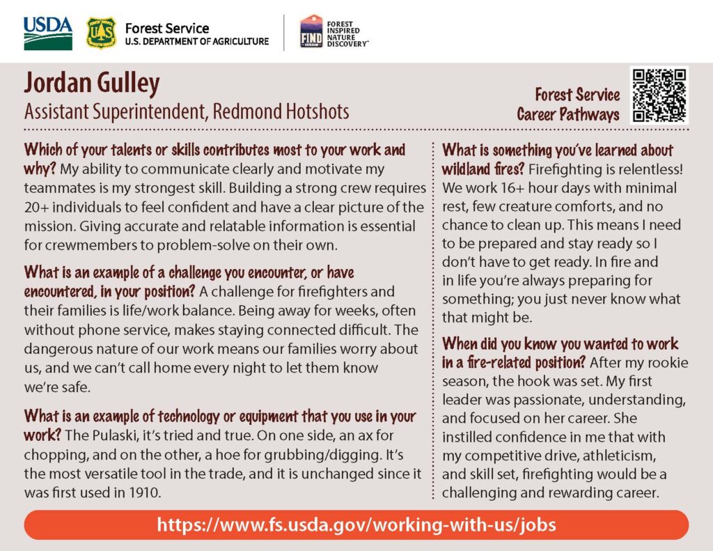Back cover of Jordan Gulley Collector Card