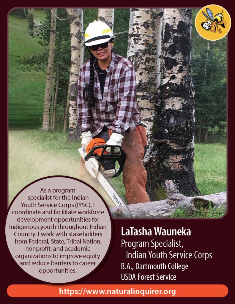 Front cover of LaTasha Wauneka Collector Card