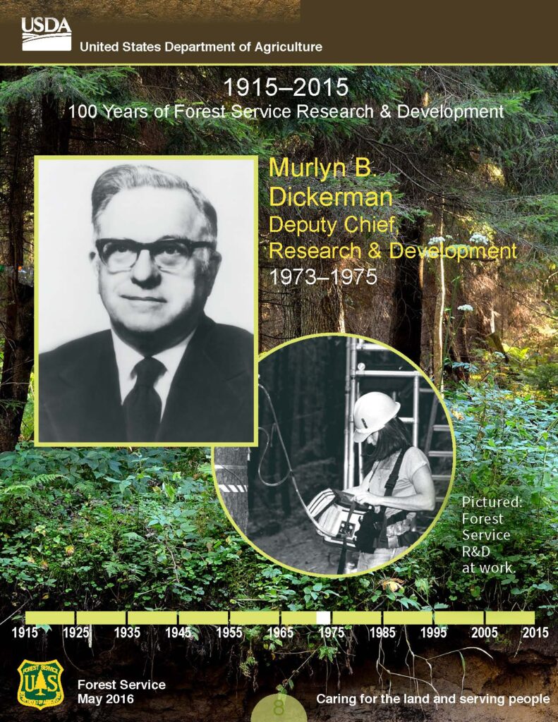 Front cover of Murlyn B. Dickerman Collector Card