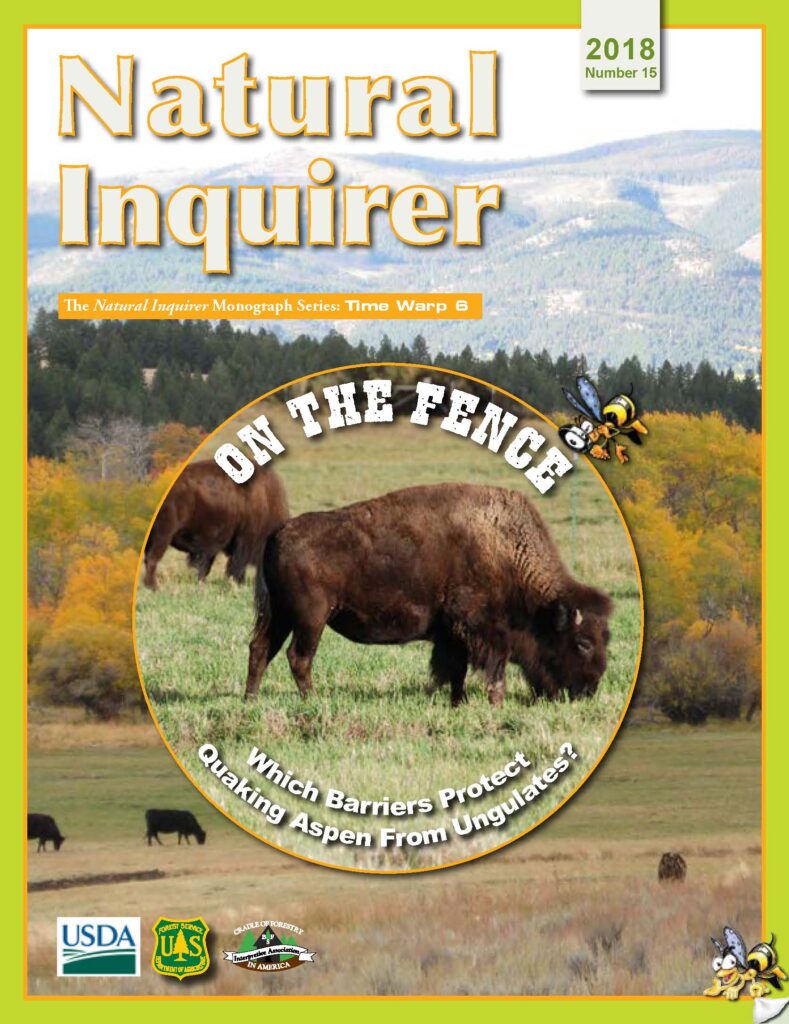 The cover for 'On the Fence' monograph. The main image is a field with cattle grazing on tall grass and in there is a mountain in the background. At the center of the image is a circle with a photo of a buffalo.