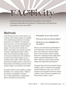 PDF preview for the Pack to Back FACTivity