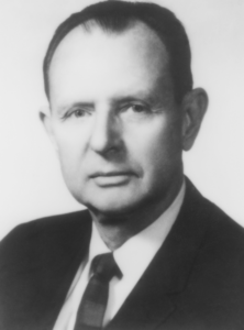 Black and white portrait of R. Keith Arnold
