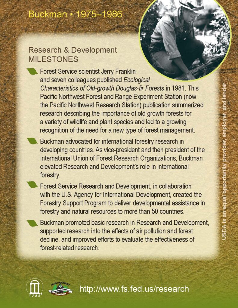Back cover of Robert E. Buckman Collector Card