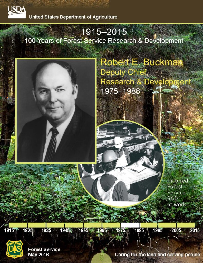 Front cover of Robert E. Buckman Collector Card