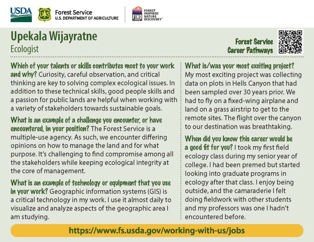 Back cover of Upekala Wijayratne Collector Card