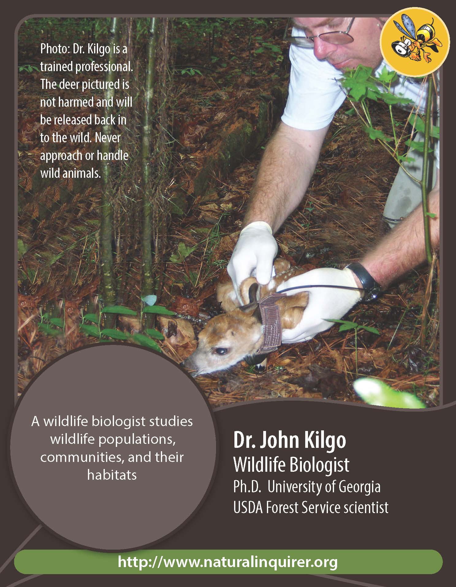The front of John Kilgo's collector card