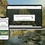 Mockups for new Natural Inquirer website, laptop and mobile view