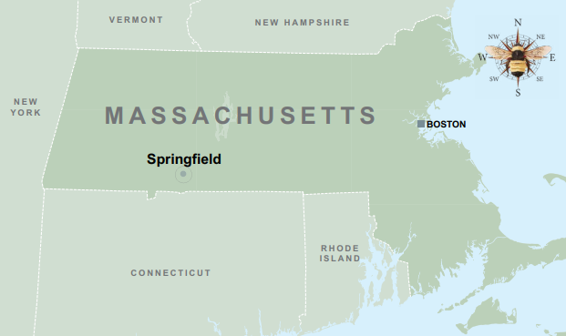 A map of Massachusetts