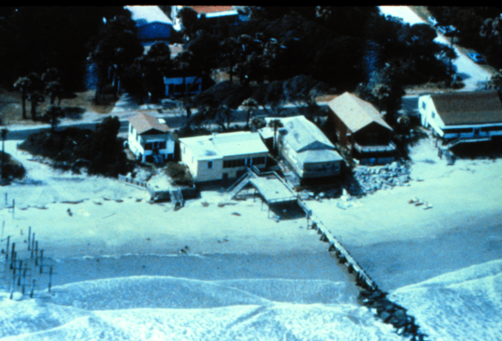Buildings on a beach front property in South Carolina