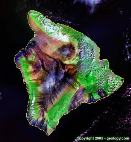 A landsat image of Hawaii