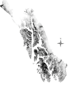 An illustration showing relationship of ecosystem provision, human use, and human disturbance in Alaska