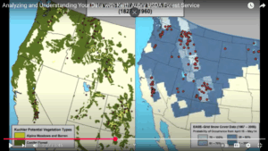 Thumbnail from the Analyzing and Understanding your Data with Keith Aubry YouTube video. Features two maps.