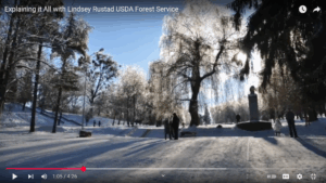 A YouTube thumnail featuring an image of an ice storm