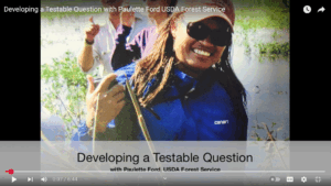 Thumbnail from the YouTube video featuring Paulette Ford in the field