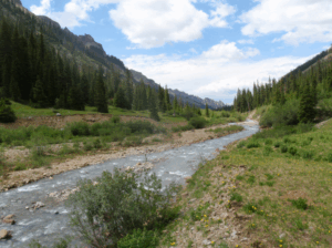 Rugged mountain landscape