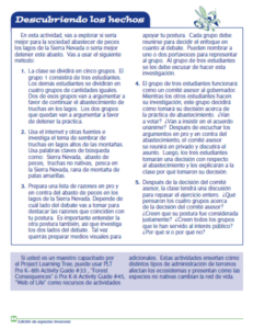 PDF preview of the Knocked Out by Trout FACTivty in Spanish