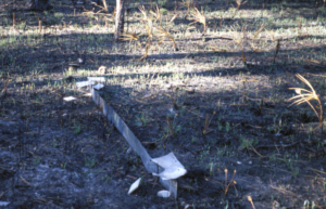 Drift fences in the ground