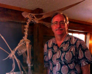 Bill Hargrove with a fossil