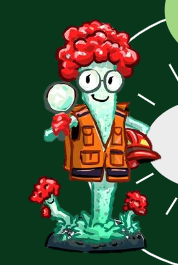 Cartoon character Fruticose Lichenz