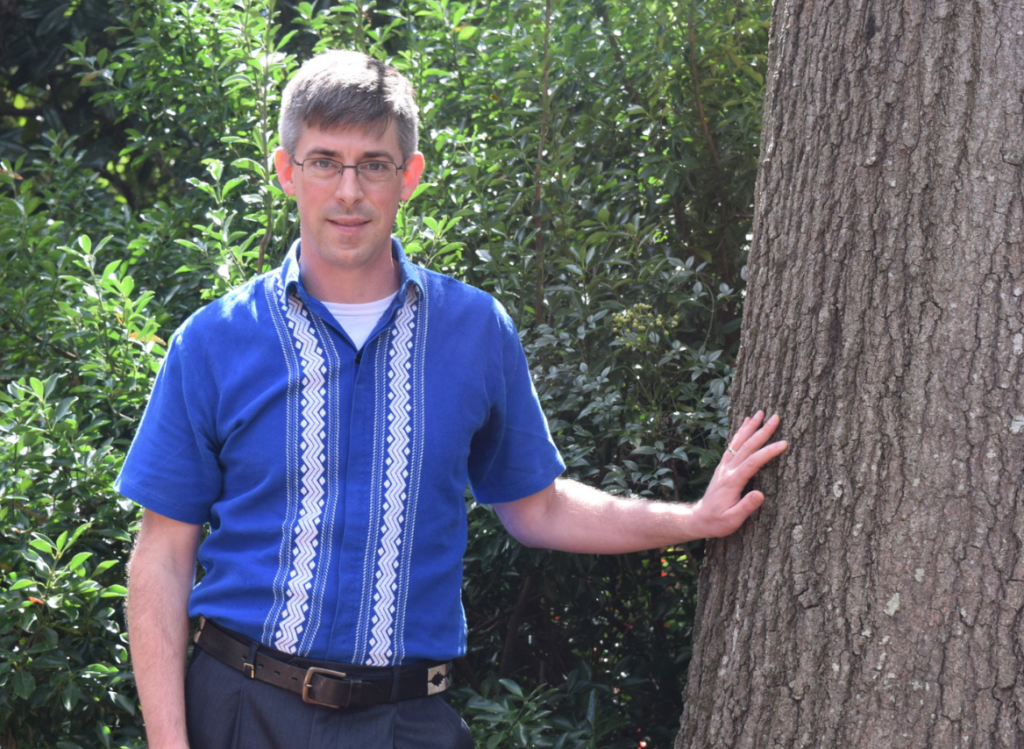 Portrait of Gregory Frey in the forest
