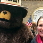 Smokey Bear and Ms. Perry