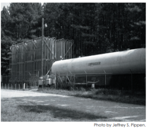 A tank of carbon dioxide