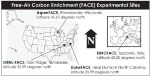 Maps of the U.S. and Europe with the sites denoted by stars