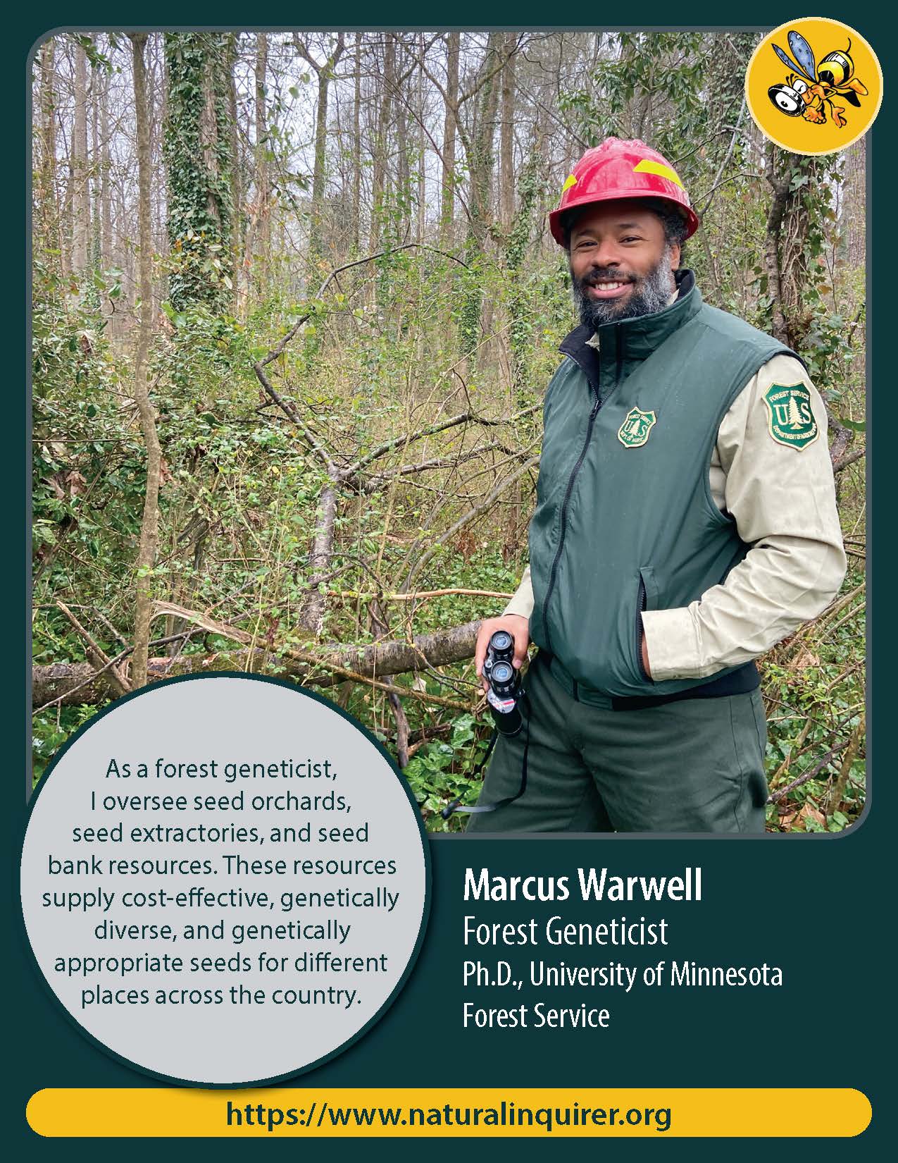 Front of Marcus Warwell career card