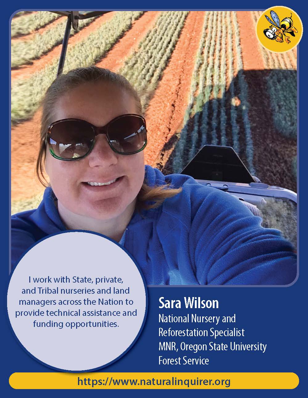 Front of Sara Wilson career card