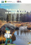 Cover of Taking Care Of Our Forests reader featuring a forest area and Woodsy Owl