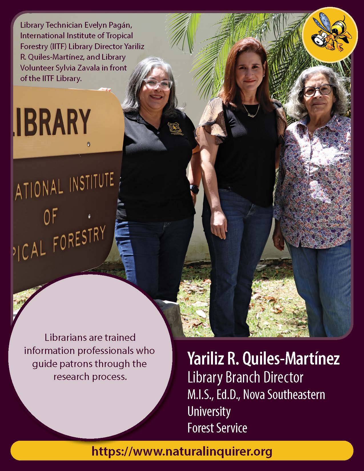Front of Yariliz Quiles-Martinez career card