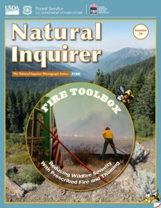 The cover of Fire Toolbox featuring a firefighter managing a fire break.
