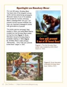 PDF preview of the Spotlight on Smokey Bear from the "Fire Toolbox" monograph