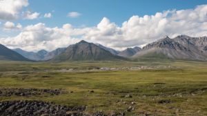 Anaktuvuk Pass a mountain and field area